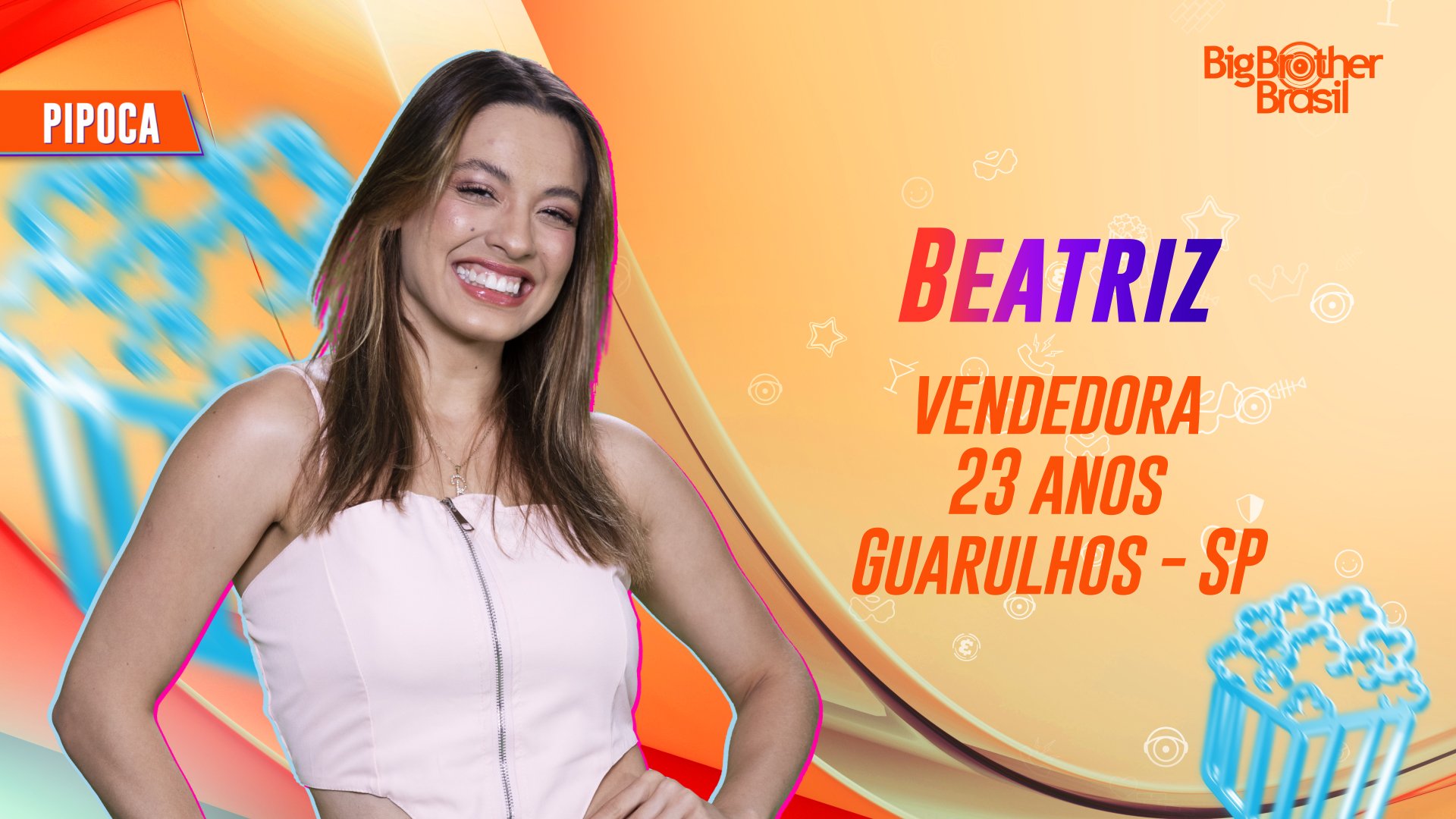 Conheça Beatriz, participante do BBB24, no PIPOCA 1