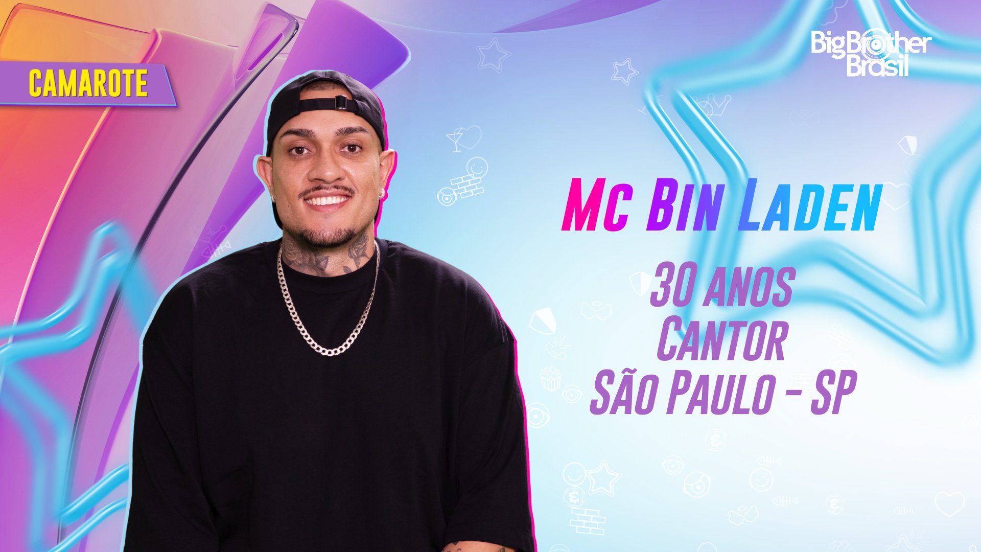 MC Bin Laden é integrante do Camarote BBB24 48