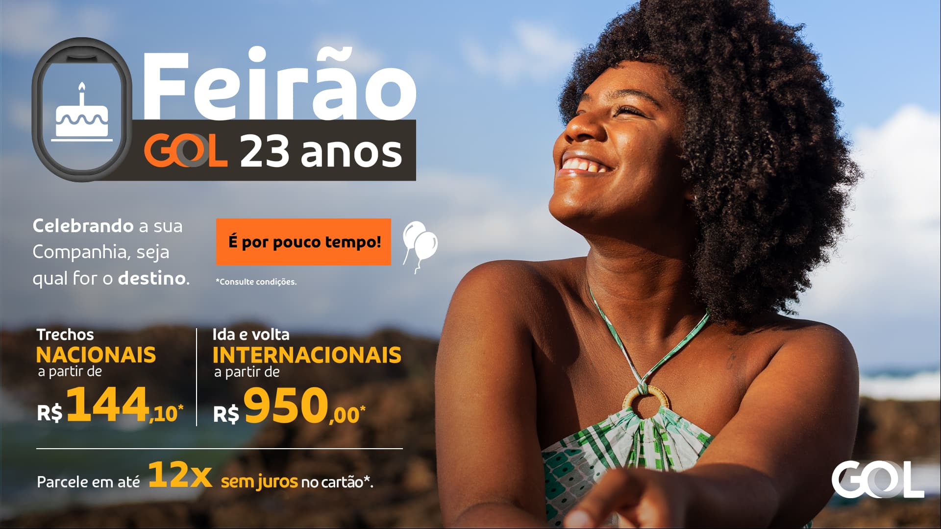 Feirão de Aniversário GOL 23 Anos tem trechos nacionais a partir de R$ 144,10 e ida e volta internacionais a partir de R$ 950 48