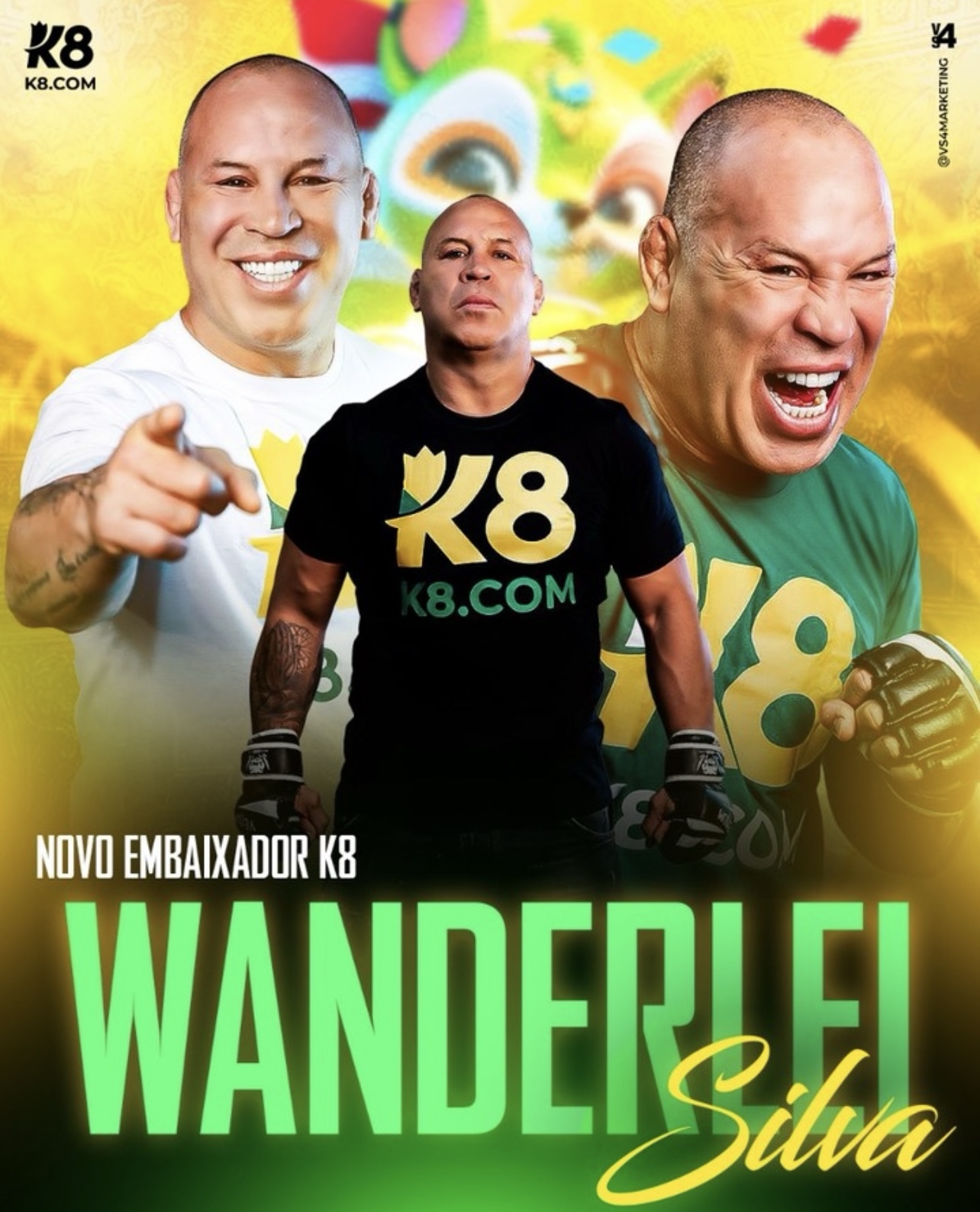 Ex lutador de MMA, Wanderdei Silva, é embaixador da K8 Brazil 27