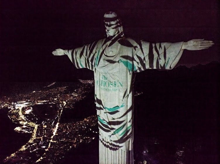 “The Chosen – Os Escolhidos” é homenageado com projeção no Santuário Cristo Redentor