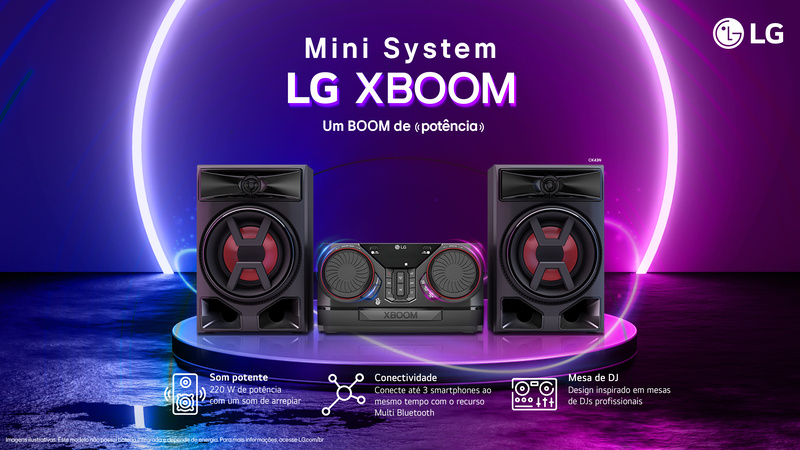 LG relança o Mini System LG XBOOM com grave potente