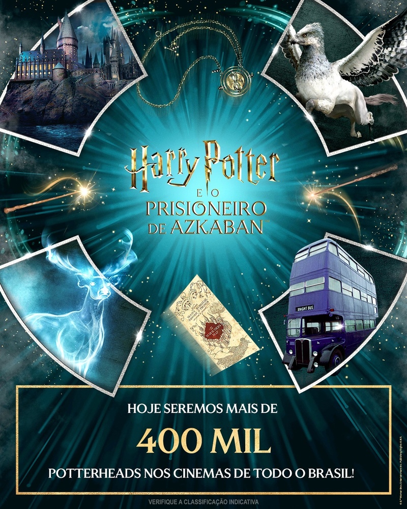 Harry Potter e o Prisioneiro de Azkaban: mais de 400 mil fãs garantiram ingressos para a reexibição do longa 1