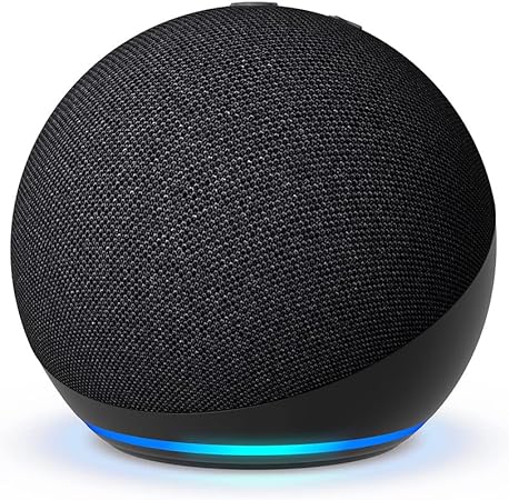 Na imagem há um dispositivo Echo Dot Amazon