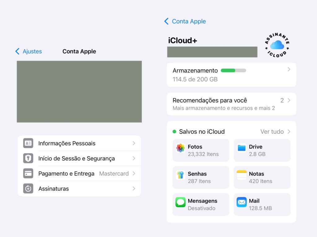 Conta Apple - IOS 18 (BETA) 