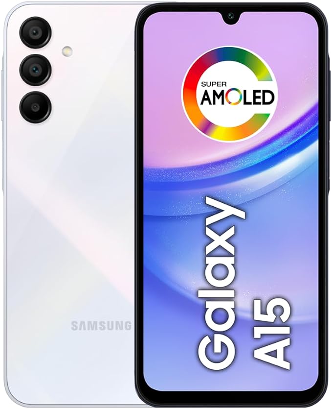 Na imagem há o celular da Samsung Galaxy A15