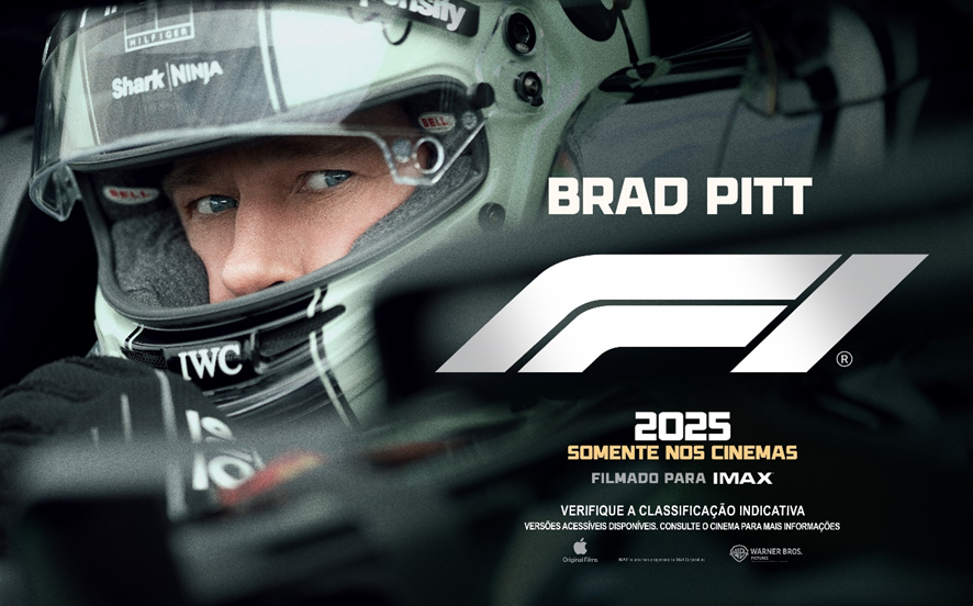 Warner Bros. divulga primeiro pôster de F1, novo longa com Brad Pitt