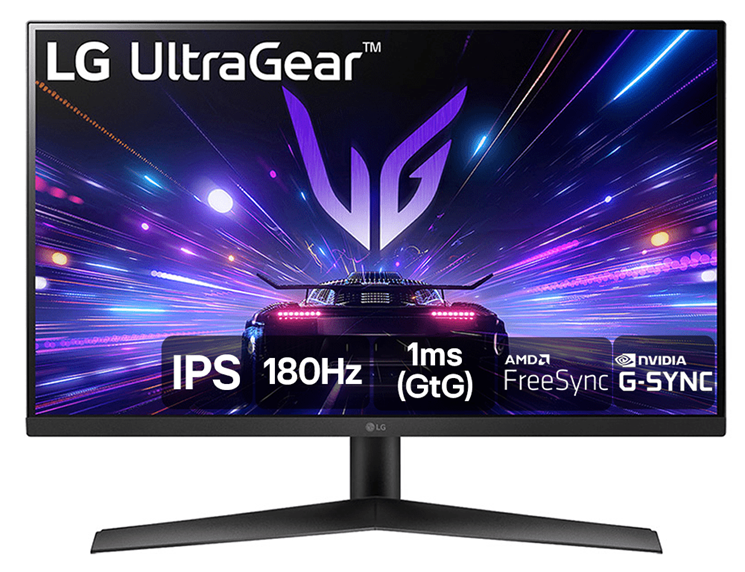 Novos monitores Gamer LG UltraGear de 27”& 24” possuem 1ms (GtG) tempo de resposta, HDR 10 e compatibilidade com AMD FreeSync e NVIDIA G-SYNC. Crédito: Divulgação LG