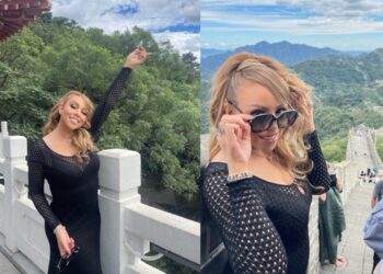 Mariah Carey visita muralha da China