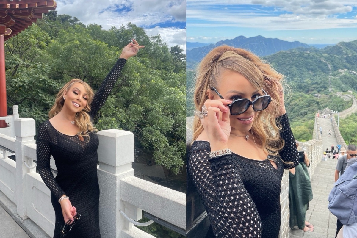 Mariah Carey visita muralha da China