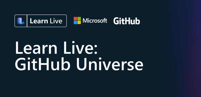 Na imagem, há um banner do evento Learn Live Microsoft capacita em GitHub