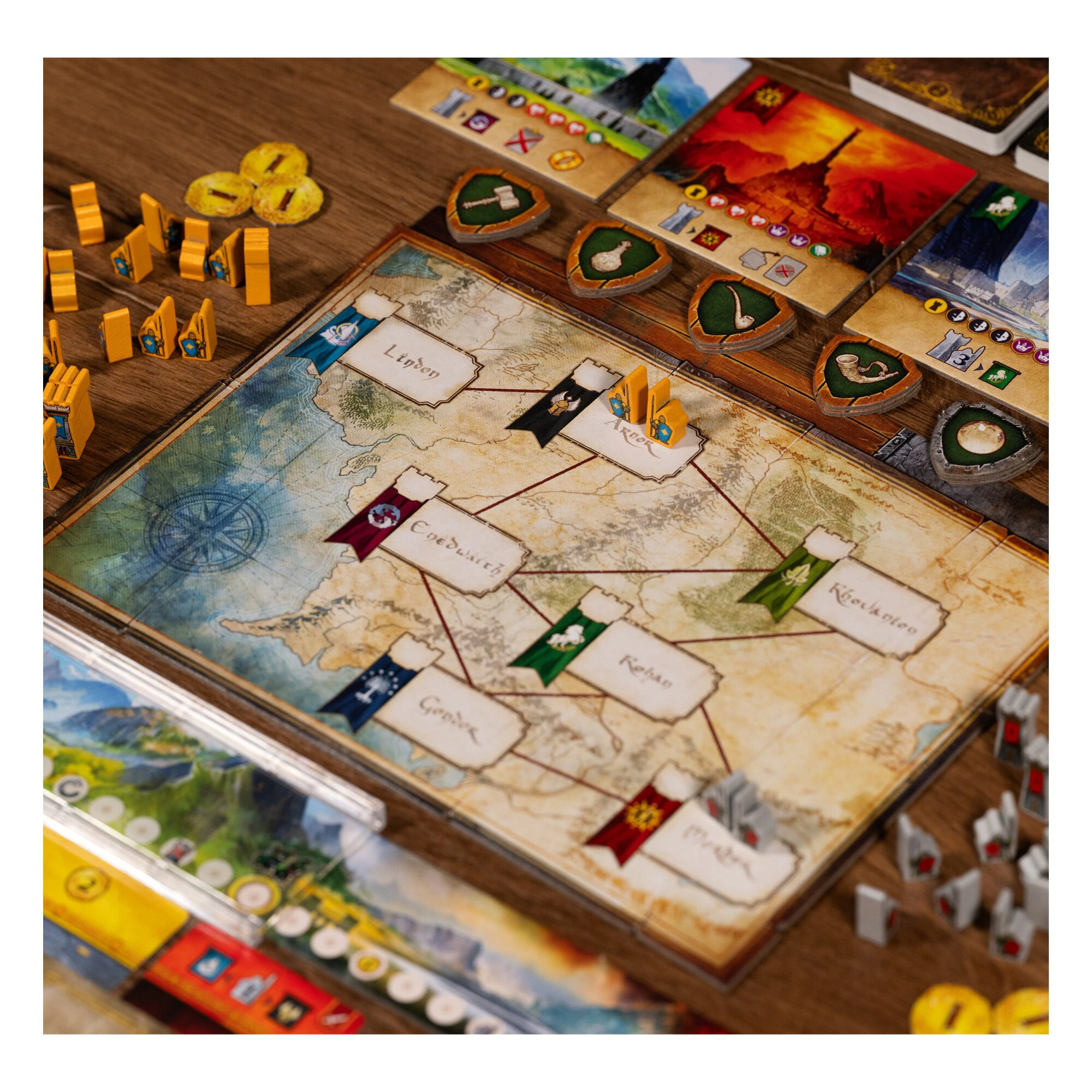 Galápagos anuncia O Senhor dos Anéis: Duelo pela Terra Média, inspirado em 7 Wonders Duel