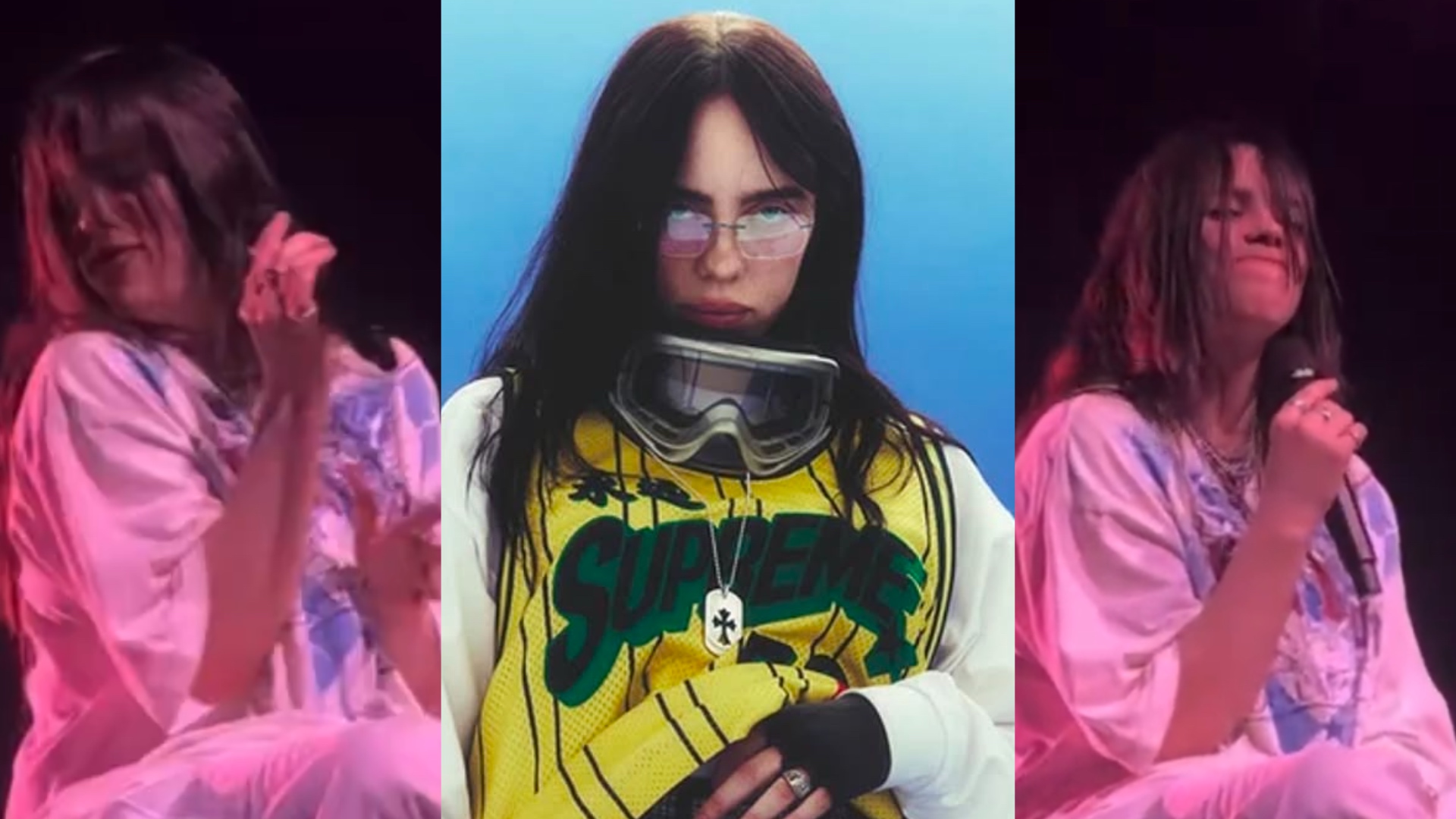 Objeto voa no palco e atinge rosto de Billie Eilish