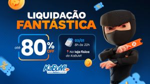 Primeira Liquidação Fantástica na loja física do KaBuM! tem memória RAM por menos de 10 reais e PS5 a partir de 2 999 reais!