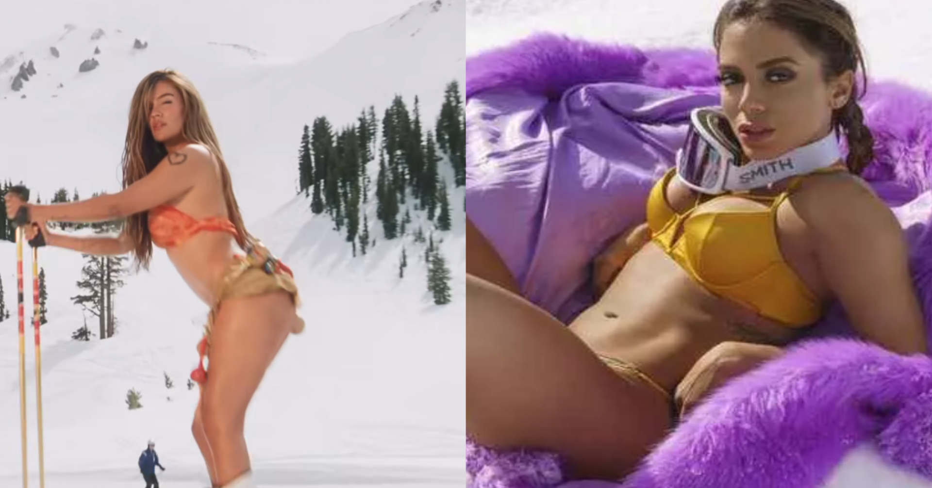 “Latina Foreva” Copiou “Loco”? entenda a polêmica dos clipes na neve de Karol G e Anitta