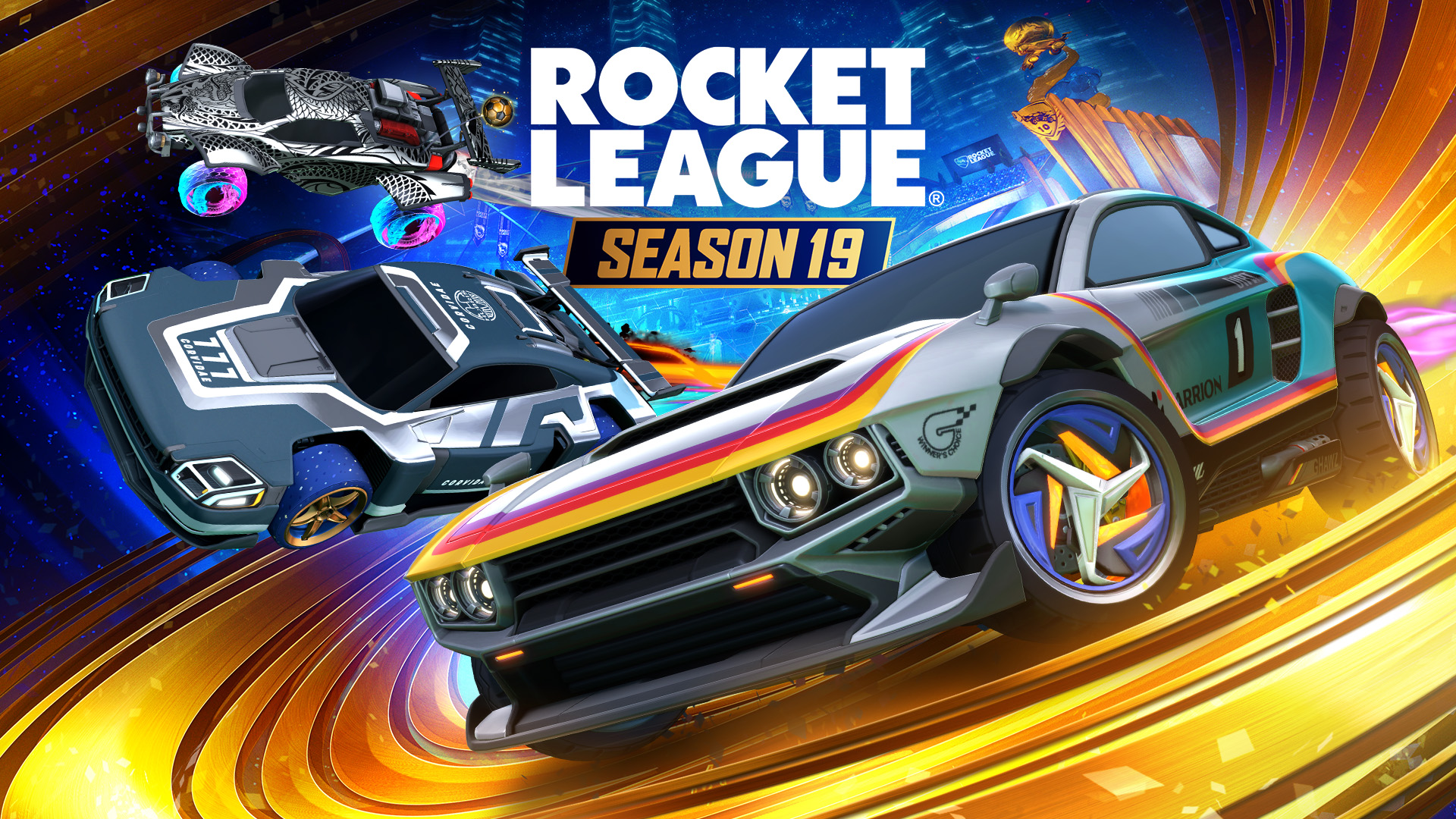 Temporada 19 de Rocket League! A celebração acontece em três partes