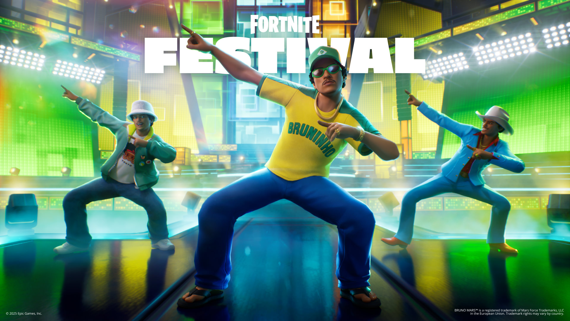 Bruno Mars é o novo ícone do Fortnite Festival