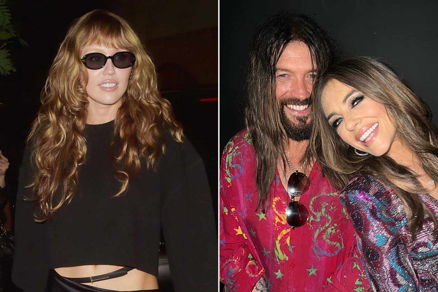 Billy Ray Cyrus e Elizabeth Hurley apoiam Miley Cyrus na estreia de “Something Beautiful” em Londres