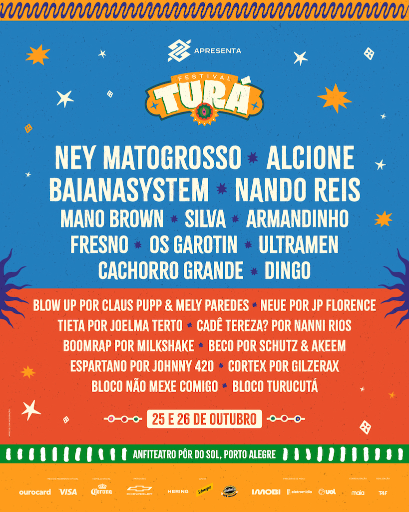 Festival Turá volta ao Anfiteatro Pôr do Sol em outubro com mais de 20 atrações que celebram a cultura, a pluralidade e a essência brasileira