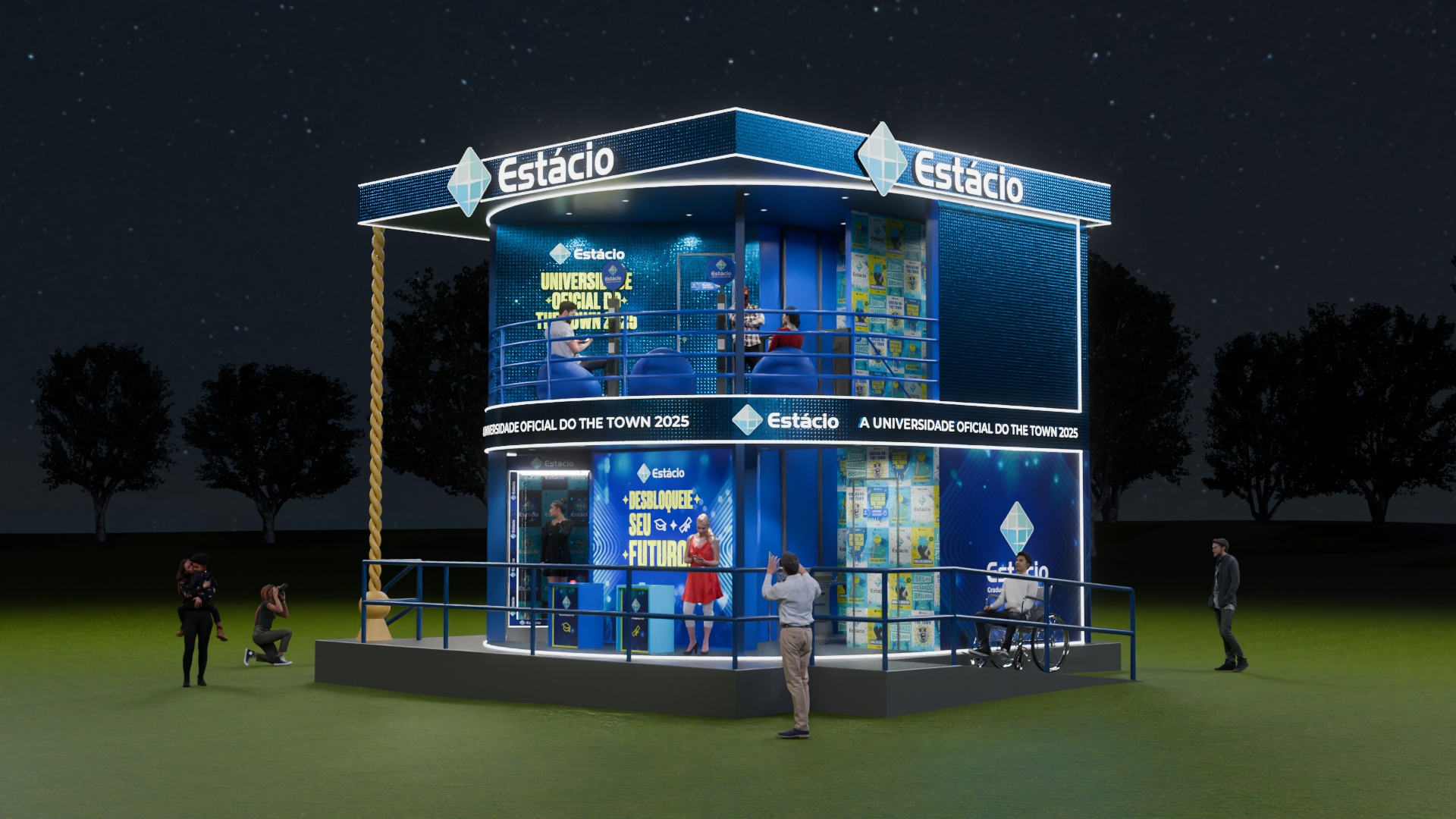 Estácio terá ativações interativas e brindes exclusivos no The Town 2025