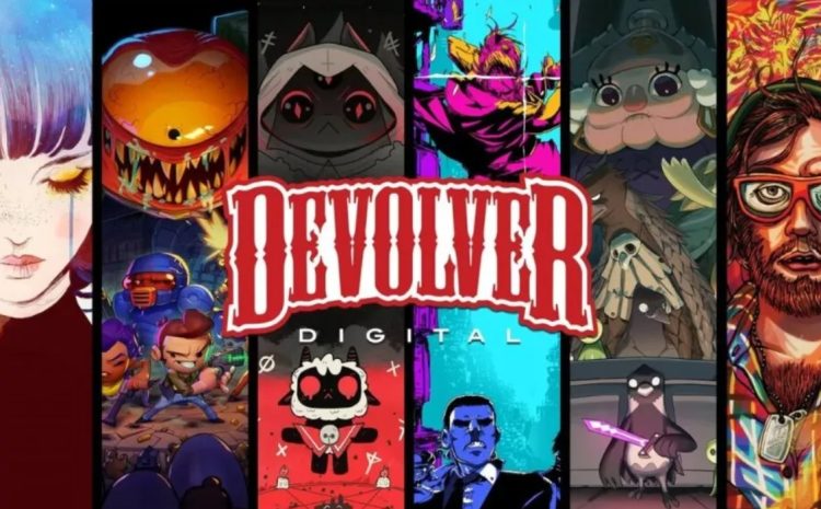 Banner da Devolver Digital, publicadora de jogos independente que estará presente na BGS 2025
