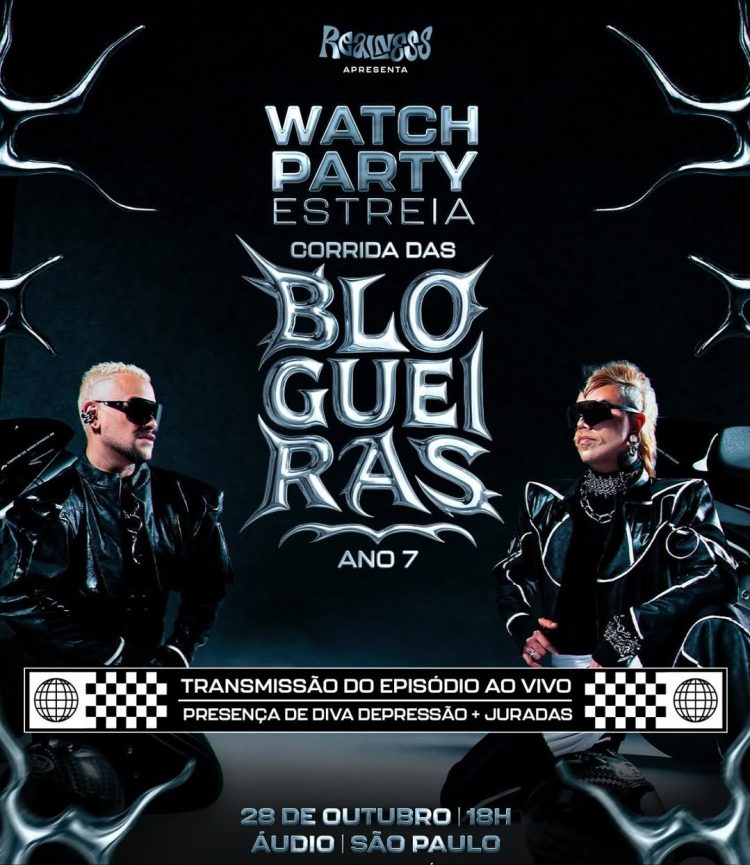 Post oficial da watch party de Corrida das Blogueiras