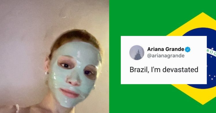 riana Grande está fora da première de “Wicked” no Brasil após problema técnico em voo